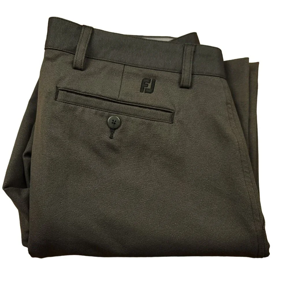 FootJoy Mens 34 x 30 Golf Pants Athletic‎ Fit Gray Trousers Stretch